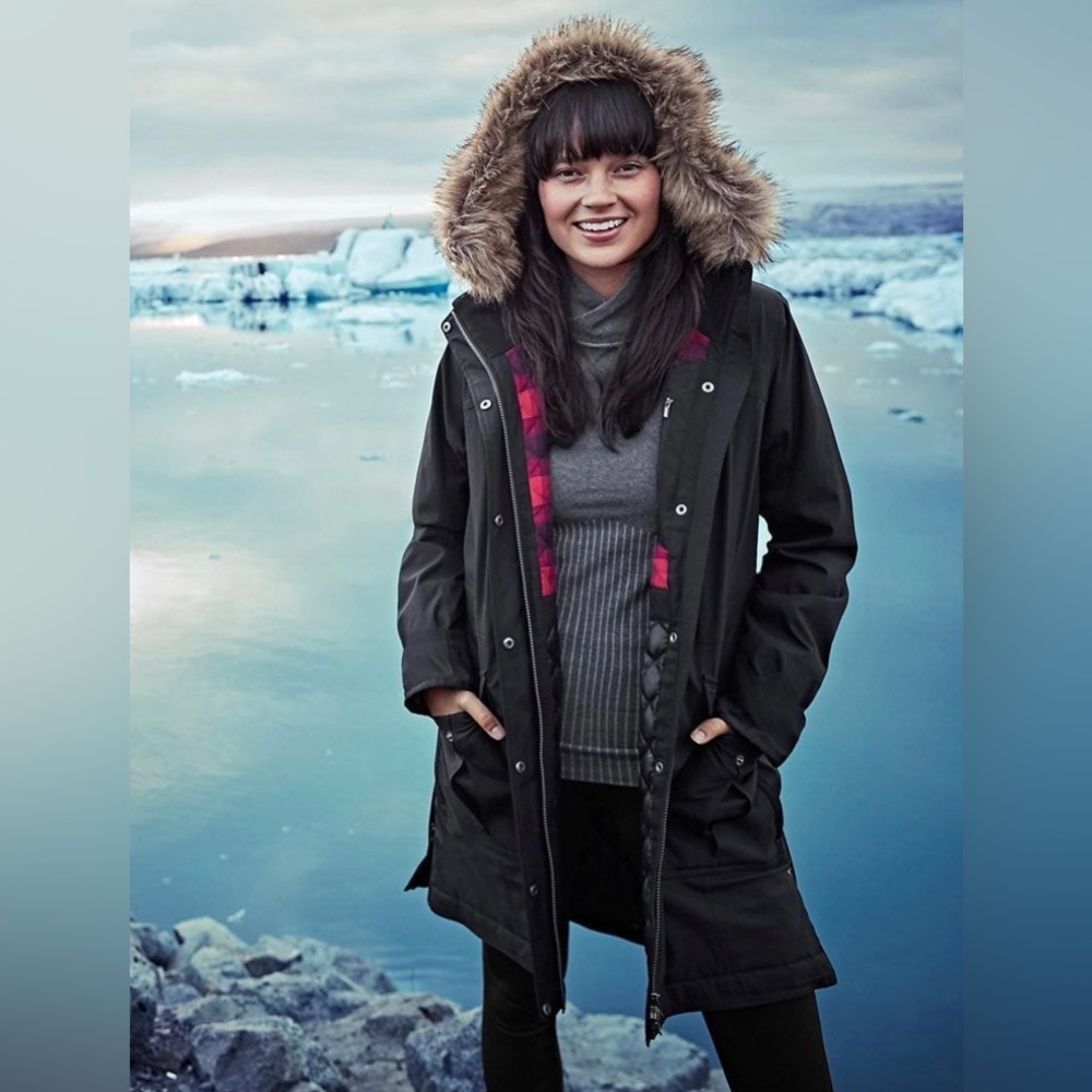 Athleta Iceland Faux Fur Hooded Parka